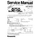 sb-ak65gk service manual simplified