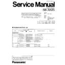 sb-ak85gk, sb-ak85gc service manual