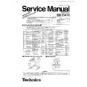 Panasonic SB-CA10 (serv.man2) Service Manual Supplement