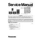 sb-hf22gw, sb-hc22gw, sb-hs22gw, sb-hw22gw, sb-pt22gw service manual