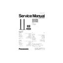 Panasonic SB-HF560E, SB-HS560E, SB-HC560E Service Manual
