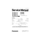 Panasonic SB-HF560E, SB-HS860E, SB-HC560E Service Manual