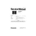Panasonic SB-PF860GC, SB-VK860GC Service Manual