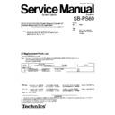 Panasonic SB-PS60E3 Service Manual