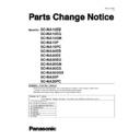 Panasonic SC-NA10EB, SC-NA10EG, SC-NA10GN, SC-NA10P, SC-NA10PC, SC-NA30EB, SC-NA30EE, SC-NA30EG, SC-NA30GN, SC-NA30GS, SC-NA30GSX, SC-NA30P, SC-NA30PC Service Manual Parts change notice