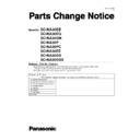Panasonic SC-NA30EB, SC-NA30EG, SC-NA30GN, SC-NA30P, SC-NA30PC, SC-NA30EE, SC-NA30GS, SC-NA30GSX Service Manual Parts change notice