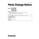 Panasonic SC-NT10E, SC-NT10P, SC-NT10PC (serv.man3) Service Manual Parts change notice