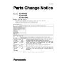 Panasonic SC-NT10E, SC-NT10P, SC-NT10PC (serv.man5) Service Manual Parts change notice