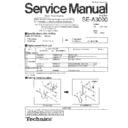 Panasonic SE-A3000GK Service Manual Changes