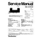 Panasonic SE-CH530 Service Manual