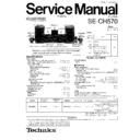 Panasonic SE-CH570EEBEGEP Service Manual