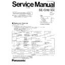 Panasonic SE-CH618X Service Manual Simplified