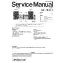 Panasonic SE-HD51EEBEGEP Service Manual