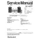 Panasonic SE-HD81EEBEGEP Service Manual