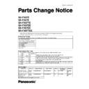 sh-fx67e, se-fx67e, sh-fx67te, sh-fx67ee, se-fx67ee, sh-fx67tee service manual parts change notice
