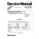 Panasonic SH-GE90 (serv.man2) Service Manual Supplement