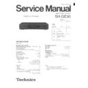 Panasonic SH-GE90 Service Manual