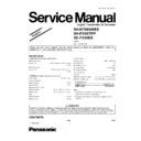 Panasonic SH-HT885WEE, SH-FX50TPP, SE-FX50EE Service Manual Simplified