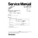 Panasonic SJ-MD100 (serv.man2) Service Manual Supplement