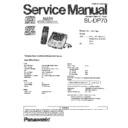 sl-dp70gcs, sl-dp70gk service manual