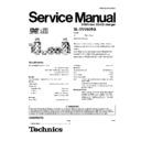 Panasonic SL-DV290EG Service Manual