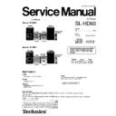 sl-hd60eep service manual