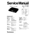 Panasonic SL-J110R Service Manual