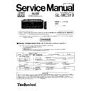 Panasonic SL-MC310P Service Manual Changes