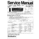sl-mc70p, sl-mc70pc service manual simplified