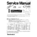Panasonic SL-PD988PP Service Manual Simplified