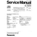 sl-s230gh, sl-s230gk service manual
