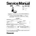 Panasonic SL-S319CP Service Manual Changes