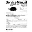 Panasonic SL-S340P, SL-S340PC Service Manual Changes