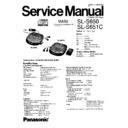 Panasonic SL-S650P, SL-S650EB, SL-S650EG, SL-S650GC, SL-S650GN, SL-S651CP, SL-S651CPC Service Manual