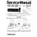 sl-vm515gk service manual changes