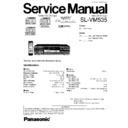 Panasonic SL-VM535GC, SL-VM535GK Service Manual