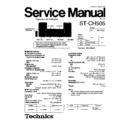 Panasonic ST-CH505 Service Manual