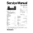 Panasonic ST-CH510E, ST-CH510EG, ST-CH510GC Service Manual