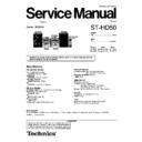 Panasonic ST-HD50E Service Manual
