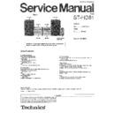 Panasonic ST-HD81E Service Manual