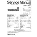 Panasonic SU-C1000P, SU-C1000E, SU-C1000EB, SU-C1000EG Service Manual