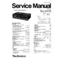 Panasonic SU-V470 Service Manual