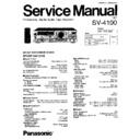 sv-4100 service manual