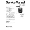 Panasonic WS-A200 Service Manual