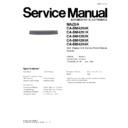 Panasonic CA-DM4290K, CA-DM4291K, CA-DM4292K, CA-DM4293K, CA-DM4294K (serv.man2) Service Manual