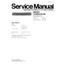 Panasonic CA-DM4590AK Service Manual