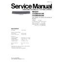 Panasonic CA-DM4593AK, CA-DM4594AK Service Manual