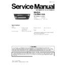 Panasonic CA-DM8190A Service Manual