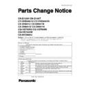Panasonic CN-D105H, CN-D105T, CY-VHD9401U, CY-VHD9401N, CX-DH801U, CX-DH801N, CX-DH801W, CX-DH801H, CQ-VD7005U, CQ-VD7005N, CQ-VD7005W, CN-NVD905U Service Manual Parts change notice