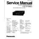 Panasonic CQ-3700EU Service Manual